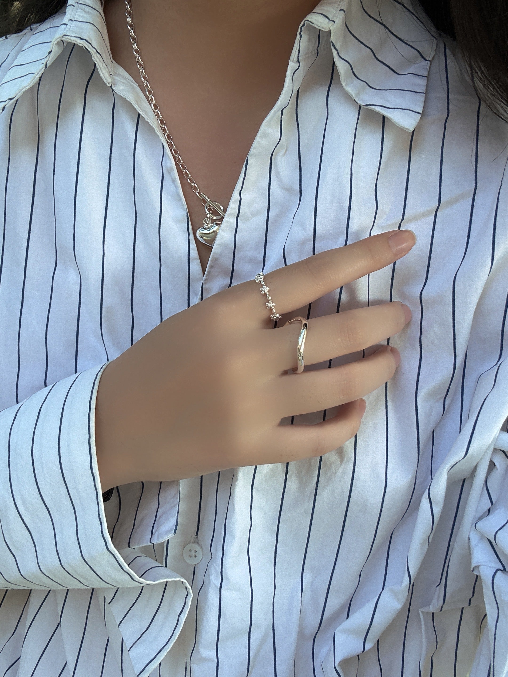 幸運延續小花戒指（開口戒）