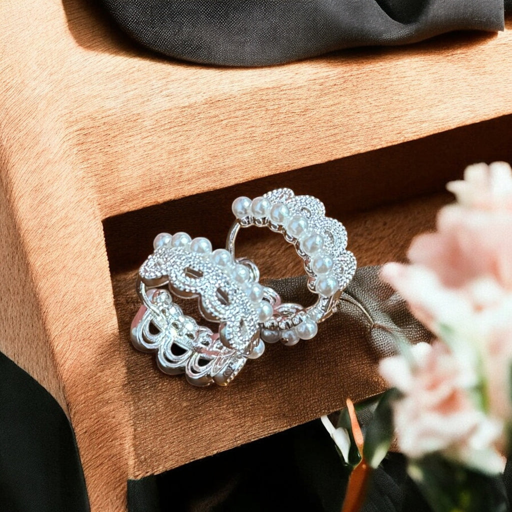 約瑟芬蕾絲花耳環