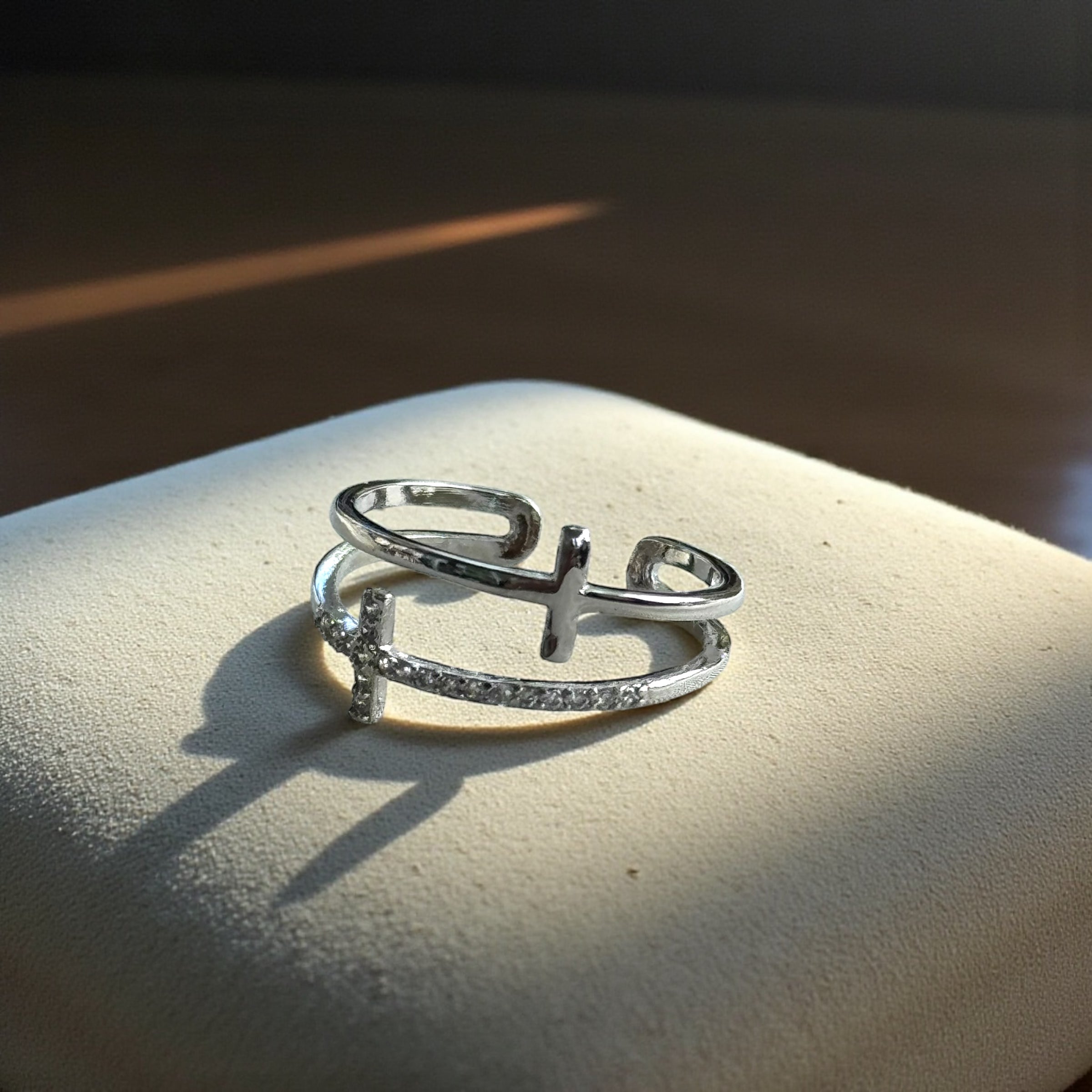 蒙卡雙十字戒指（開口戒）