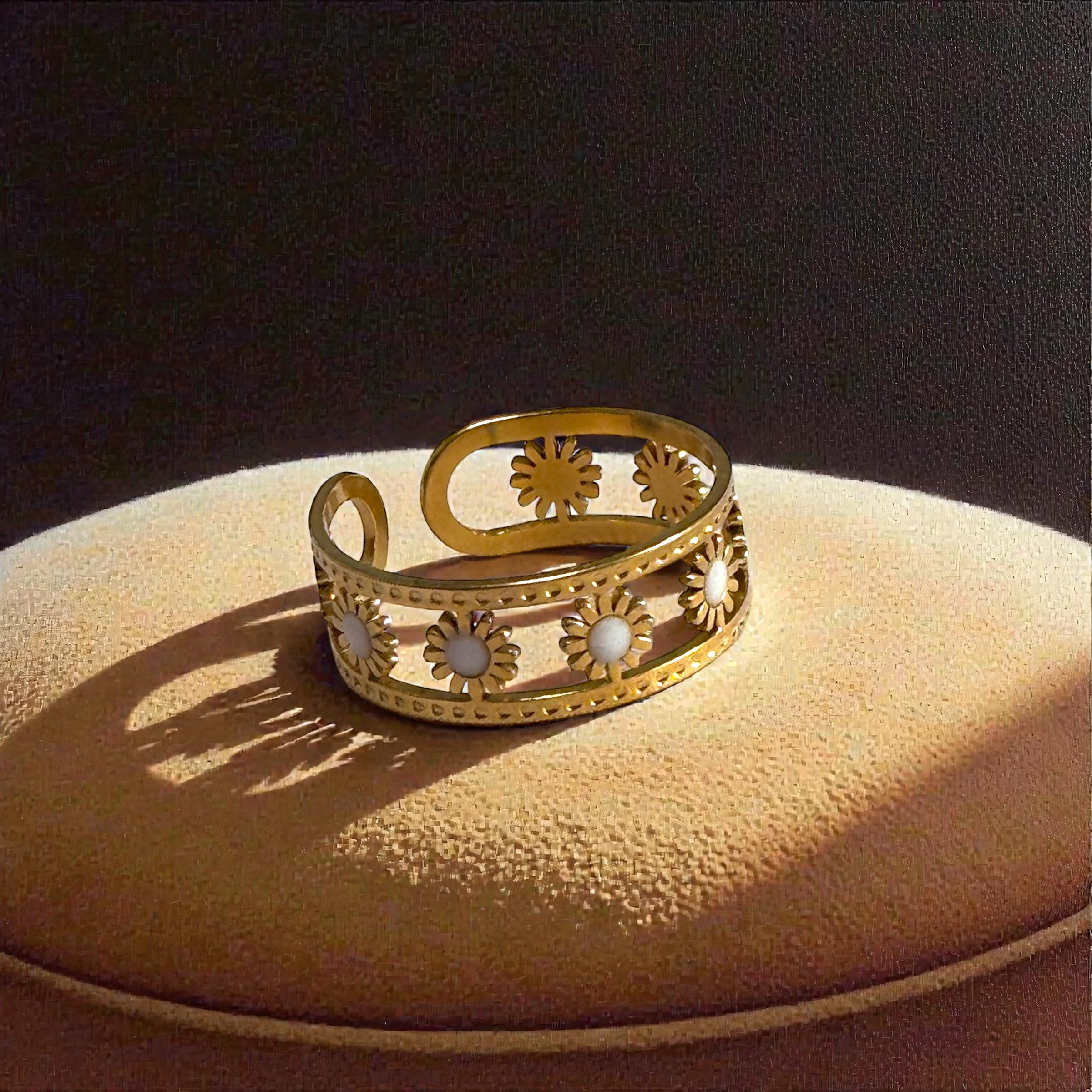 娜菲爾花環戒指（開口戒）