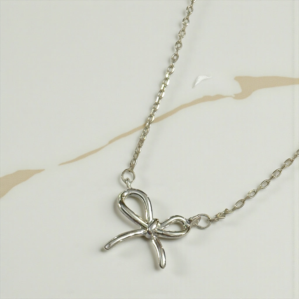 蝴蝶結情書項鏈