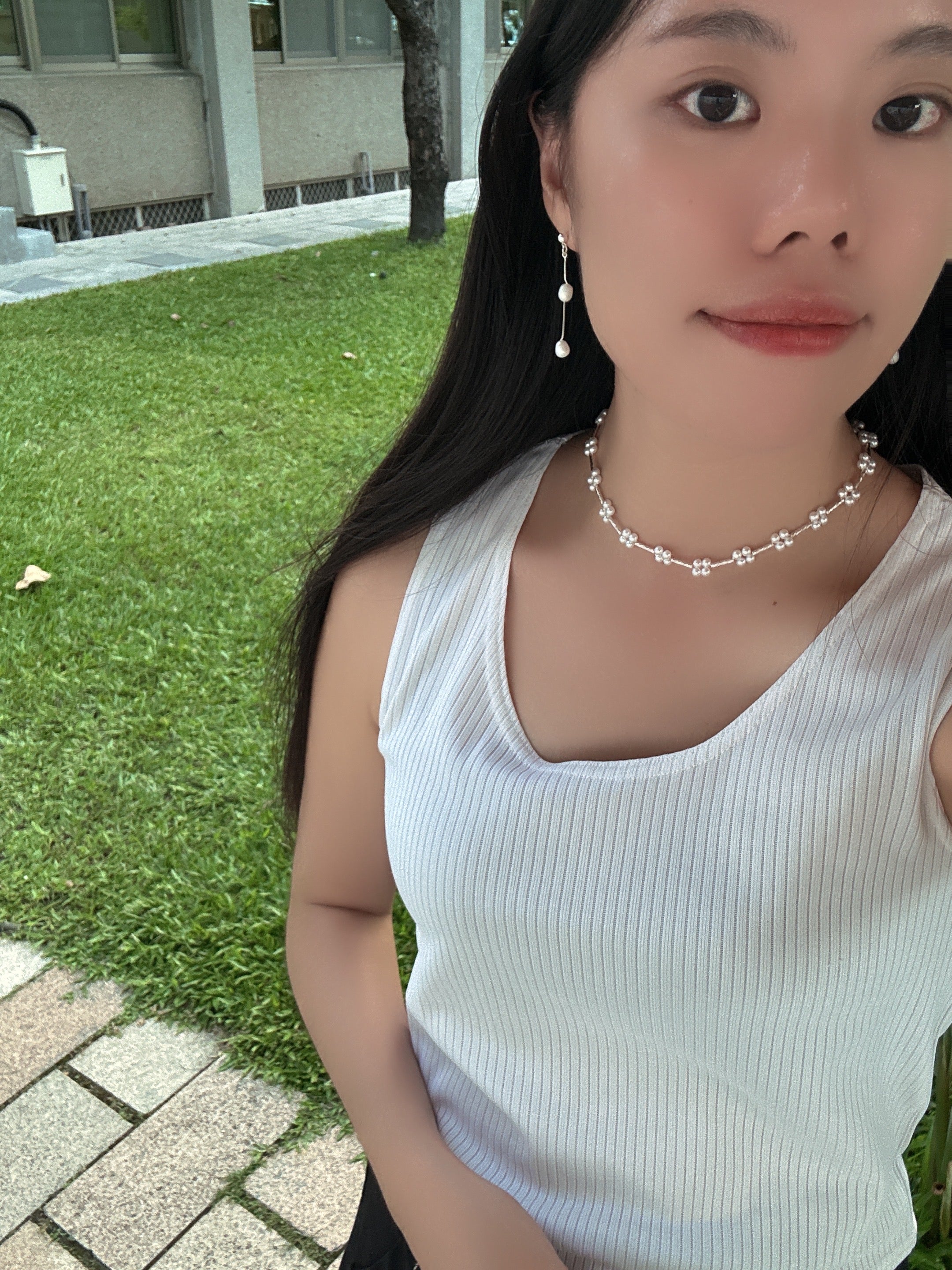 小花珍珠頸鏈