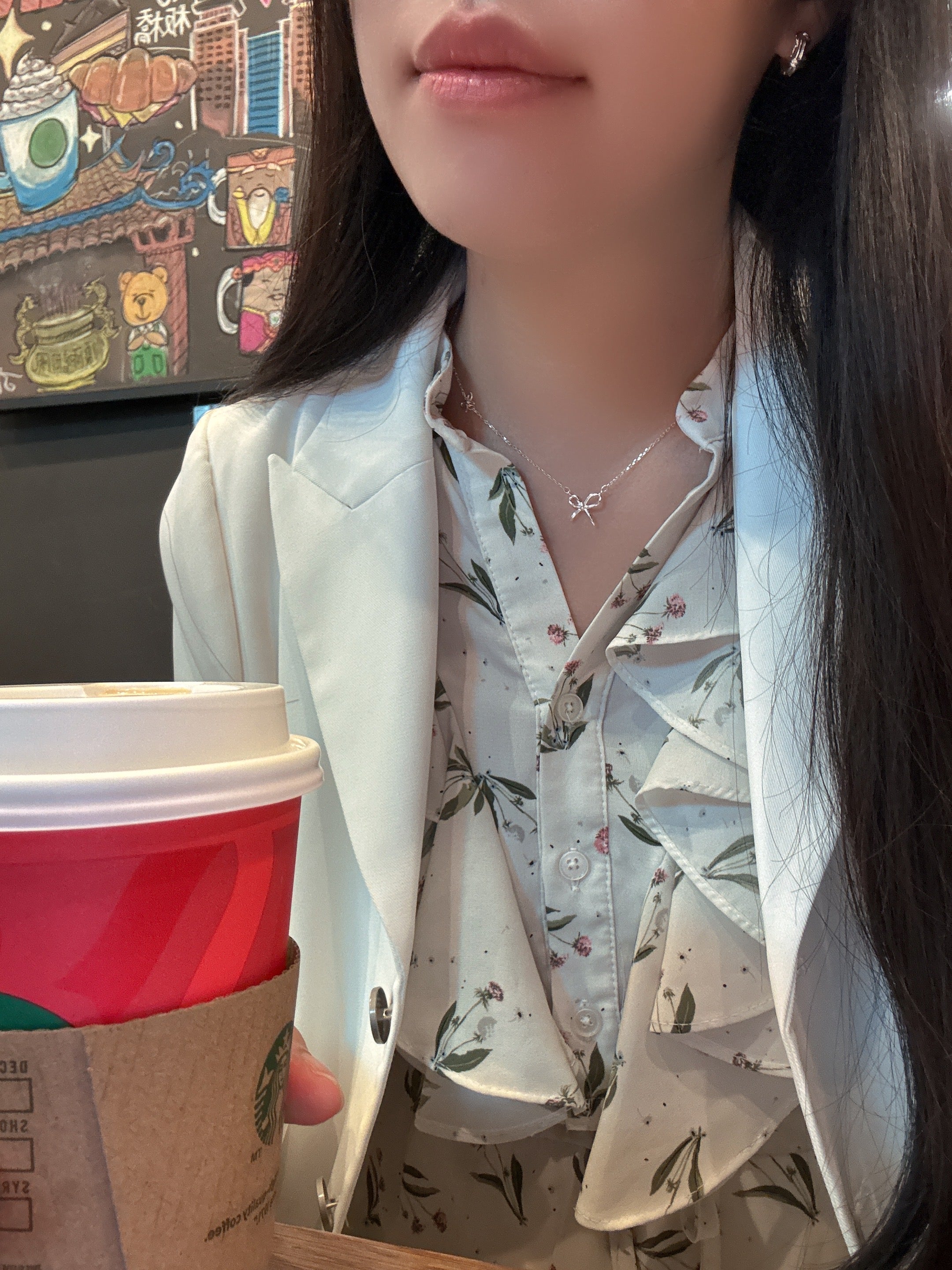 蝴蝶結情書項鏈