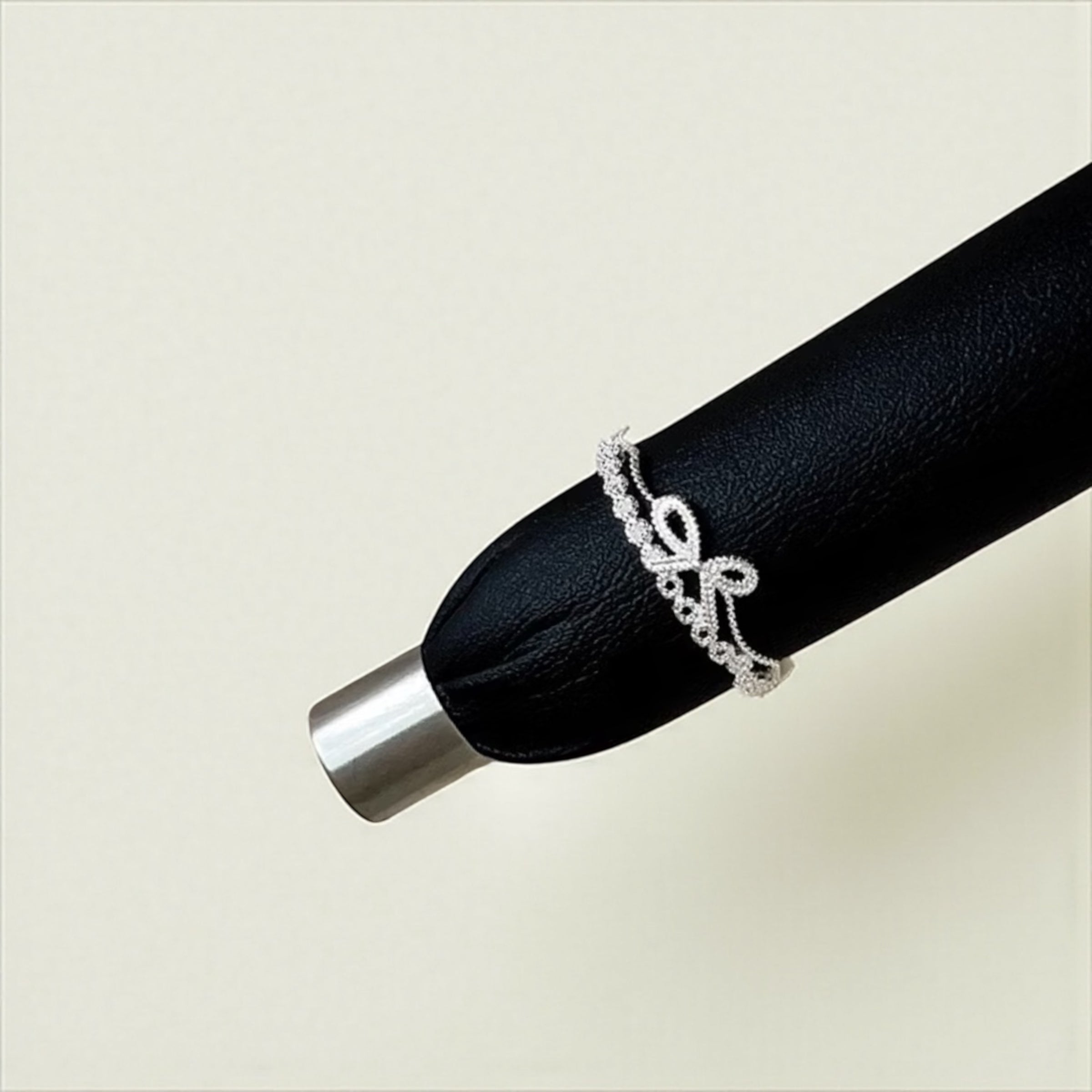 蘿絲蝴蝶結戒指（開口戒）