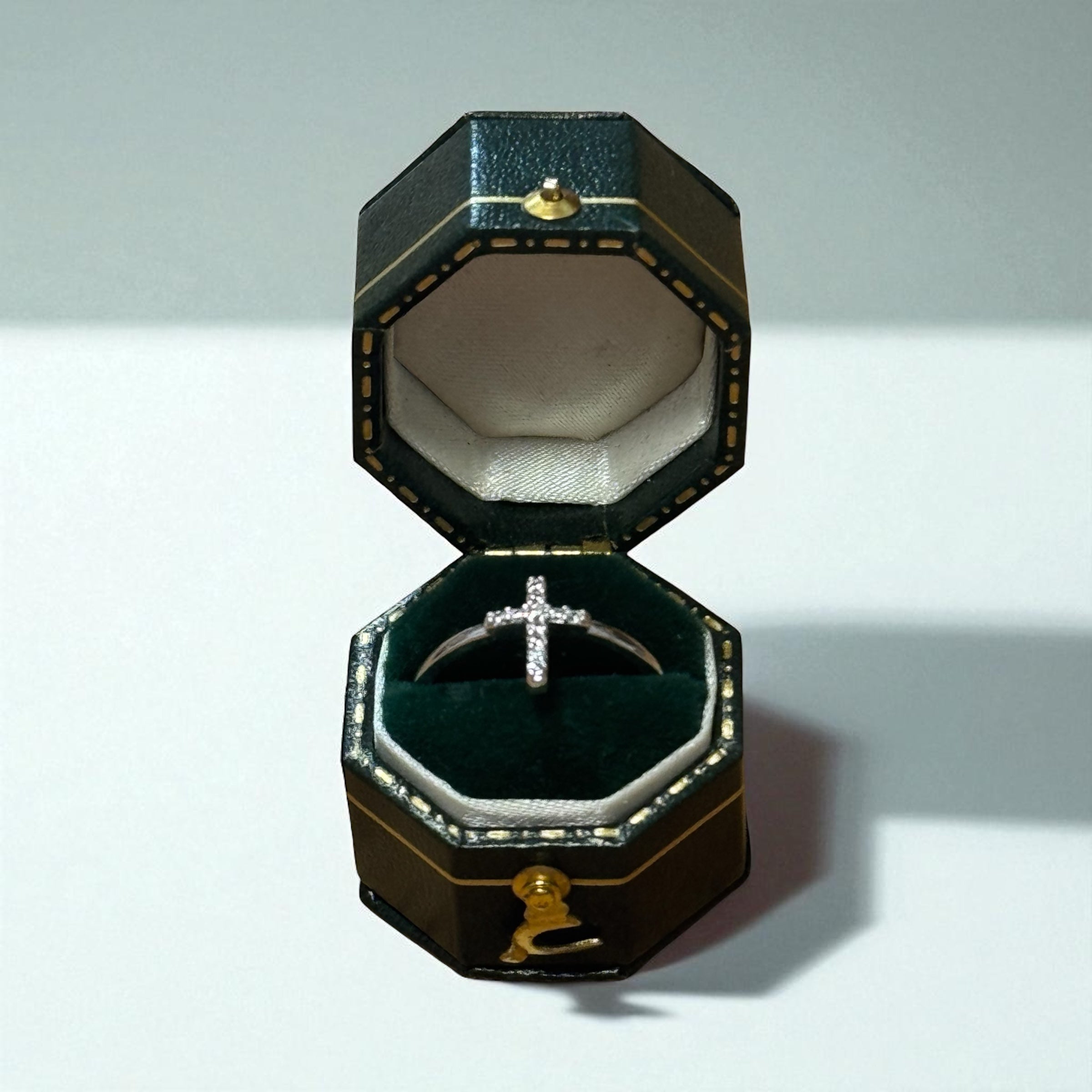 簡約十字架戒指（開口戒）