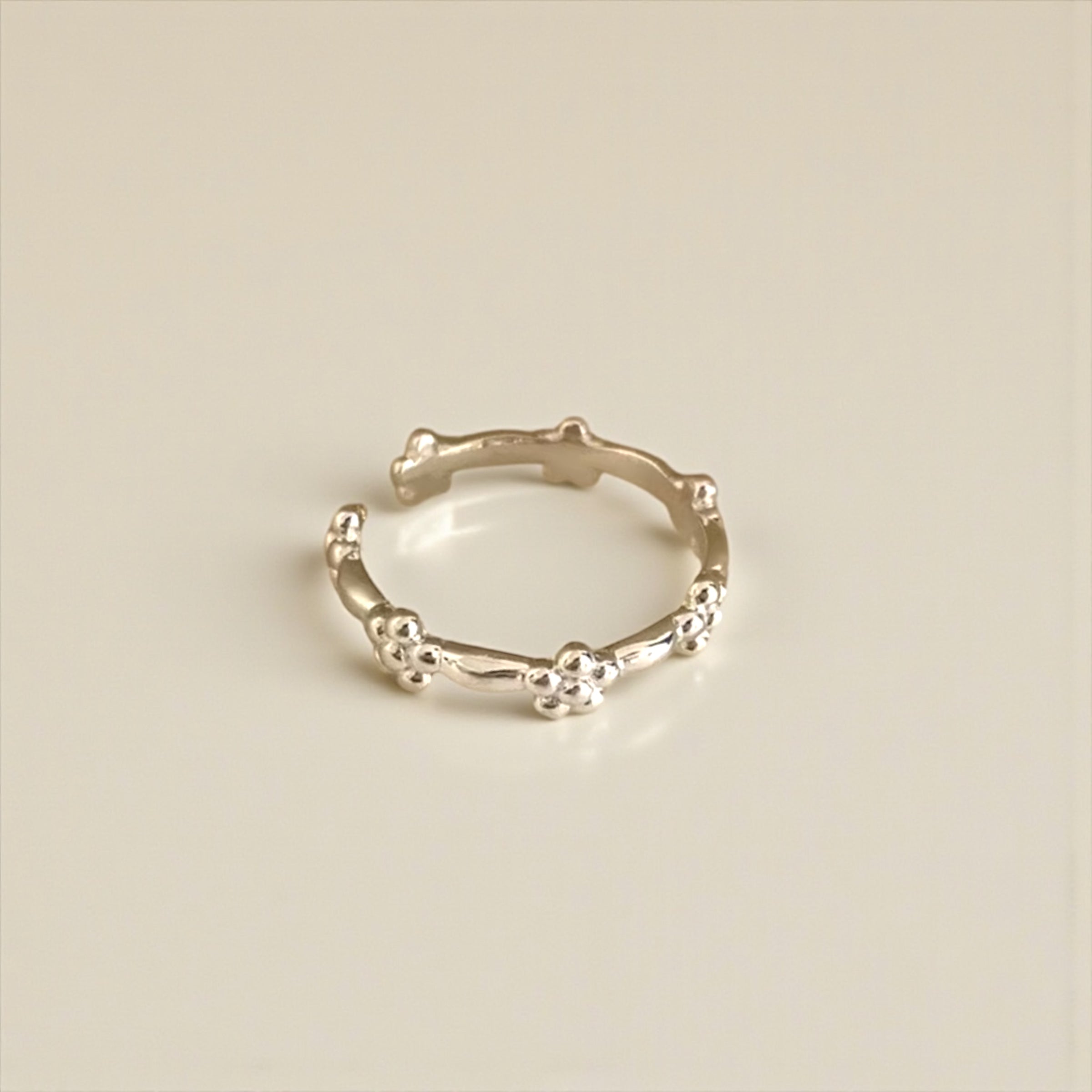 幸運延續小花戒指（開口戒）