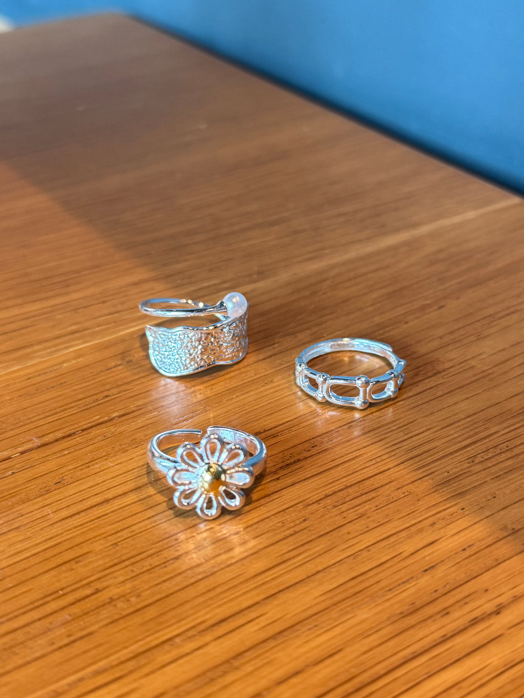 耀眼綻放戒指（可調式戒圍）