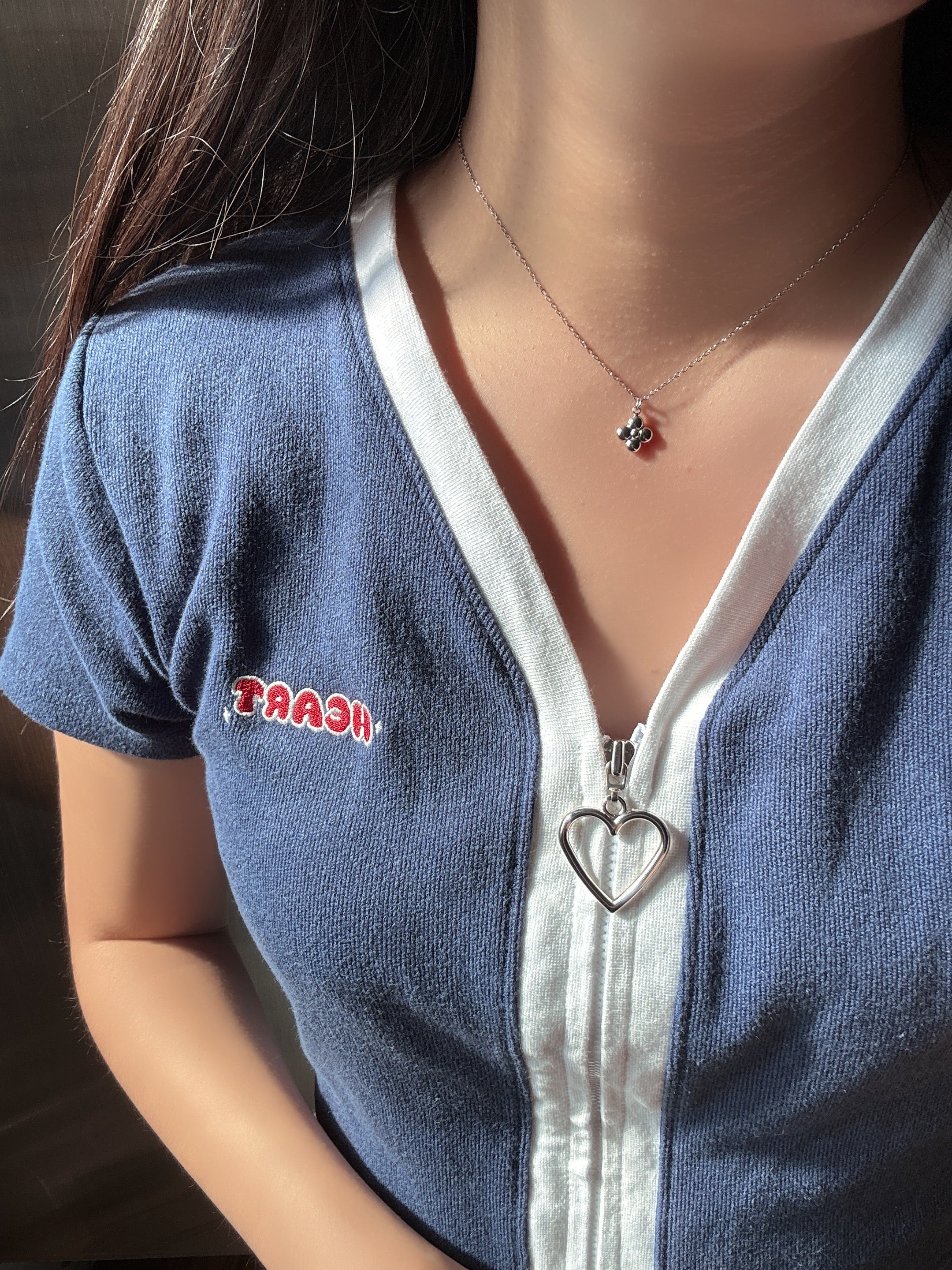 巴黎雨滴 · 優雅花瓣項鍊