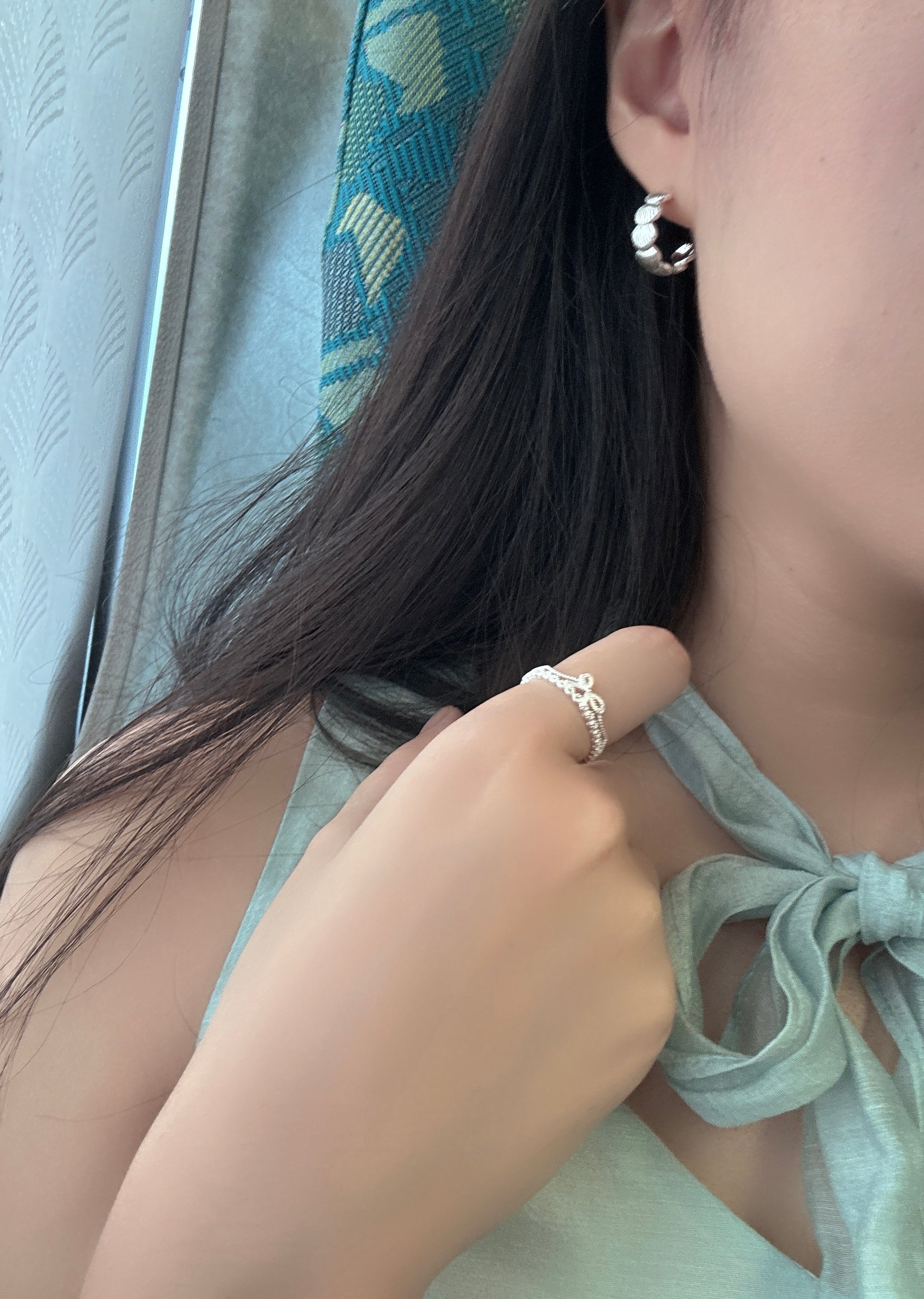 蘿絲蝴蝶結戒指（開口戒）