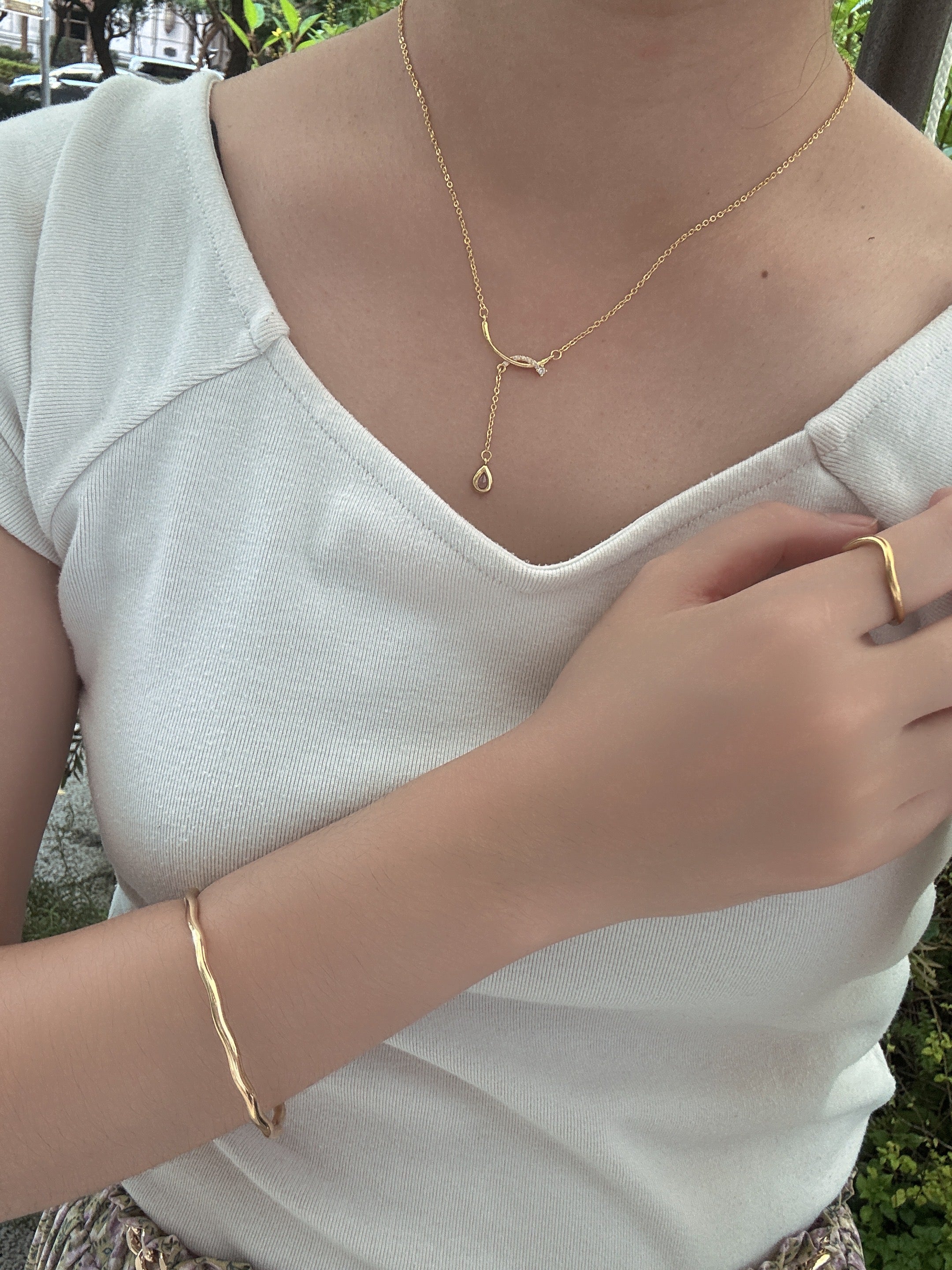 愛神露珠垂墜項鏈