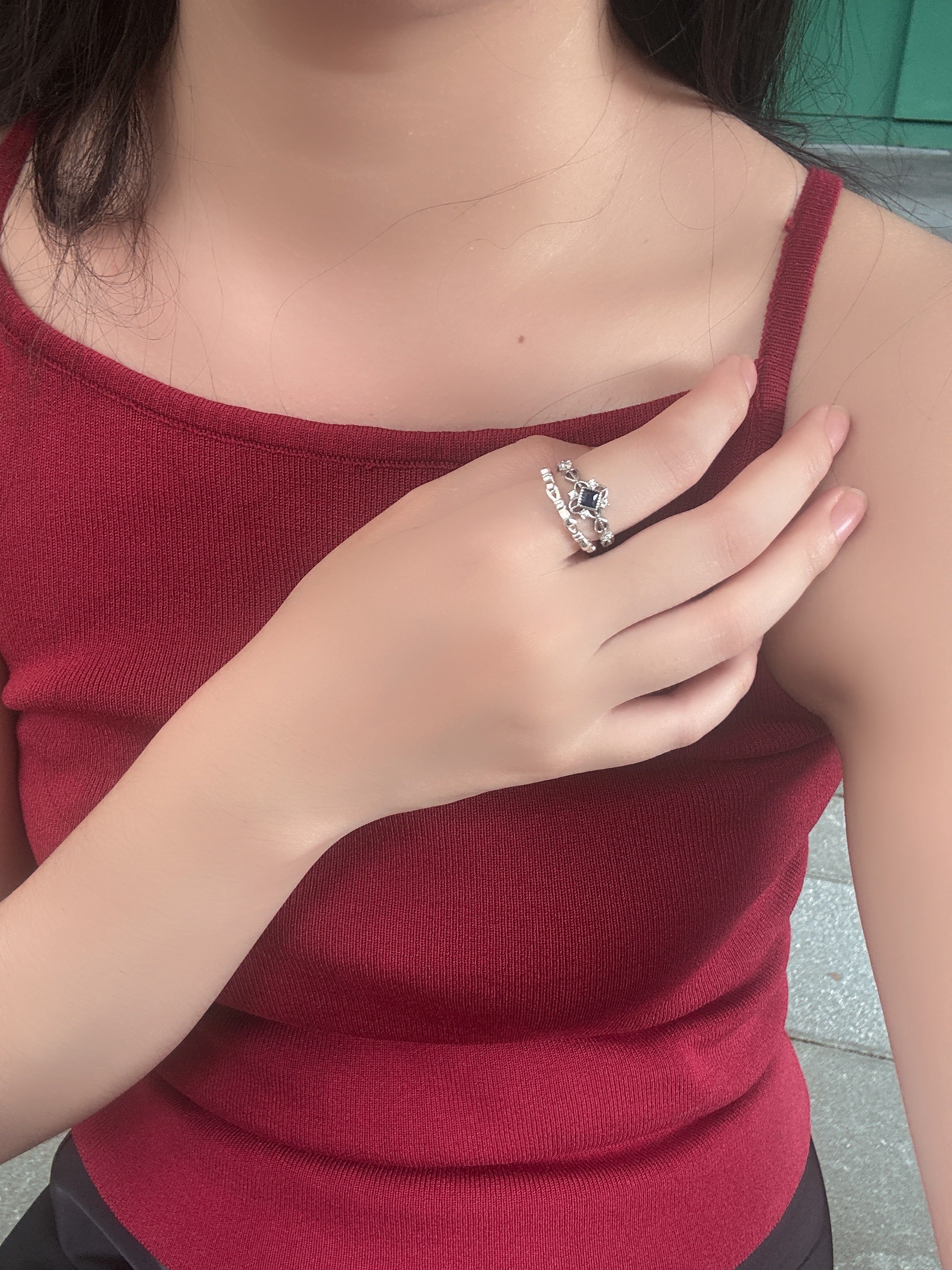 深海之心戒指（可調式戒圍）