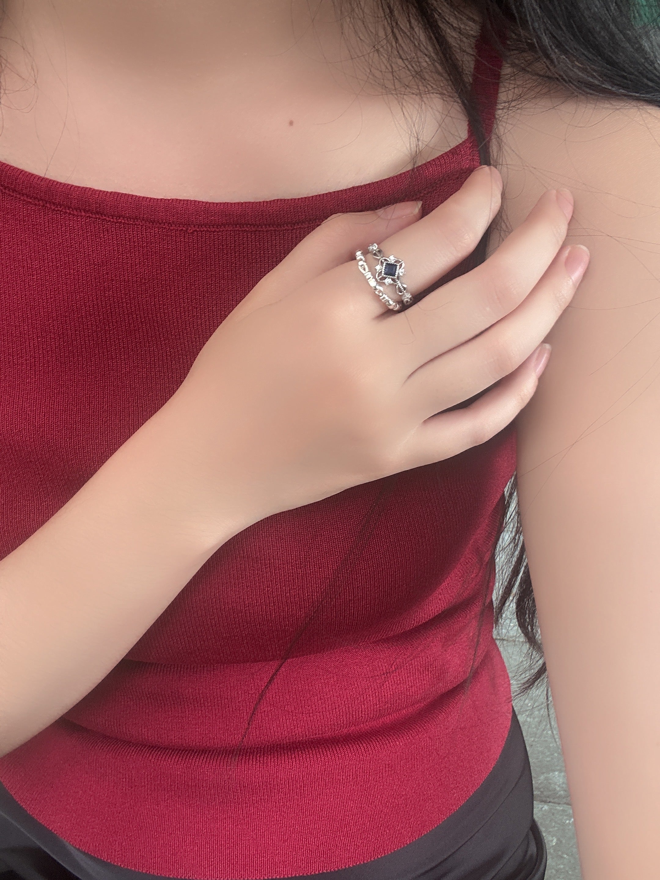 深海之心戒指（可調式戒圍）