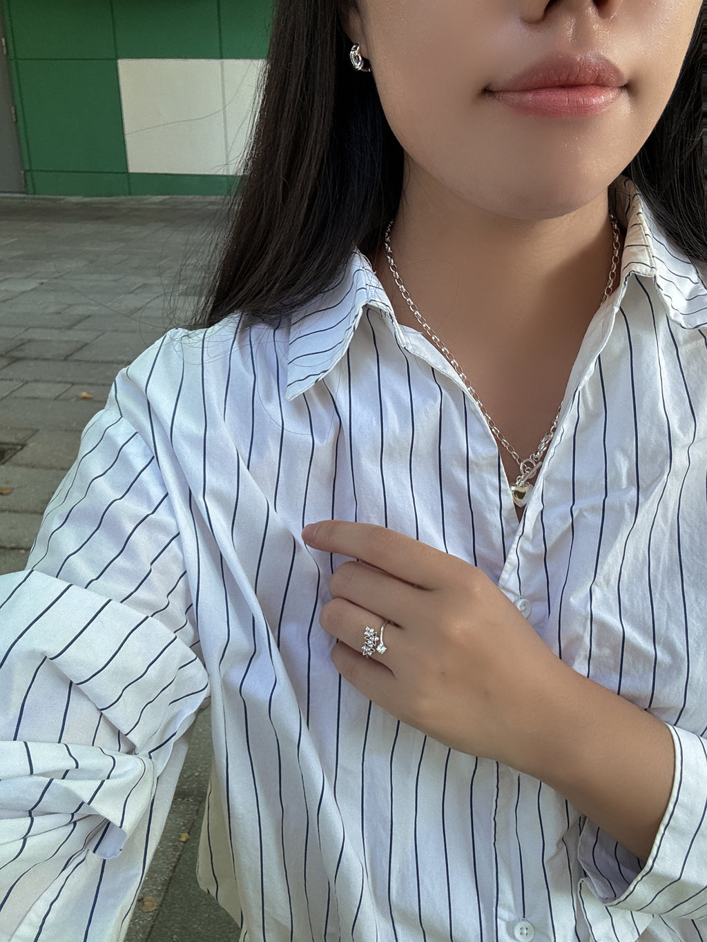 雪花紛飛戒指（戒圍可微調）