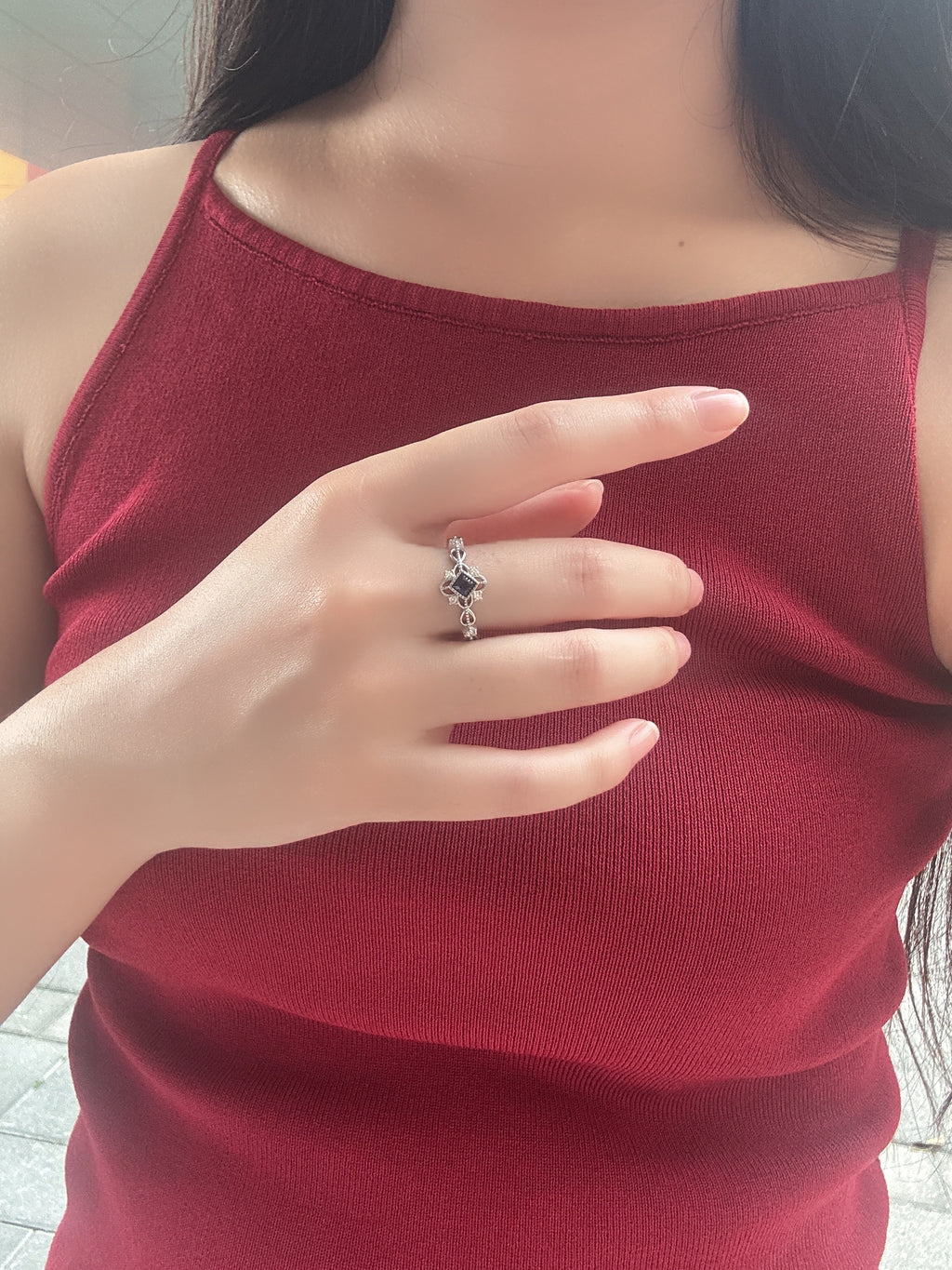 深海之心戒指（可調式戒圍）