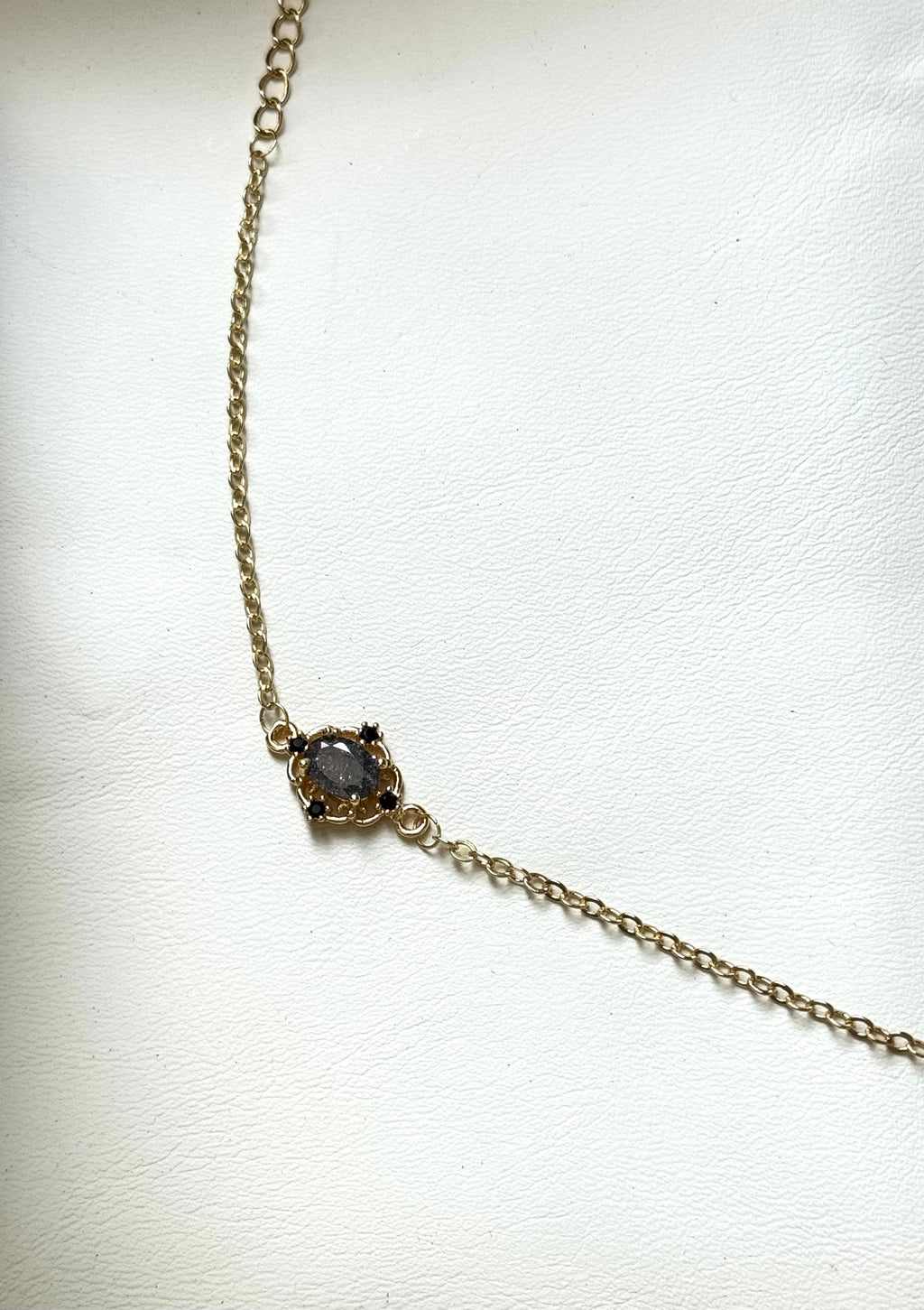 灰藍水晶仙女風手鍊