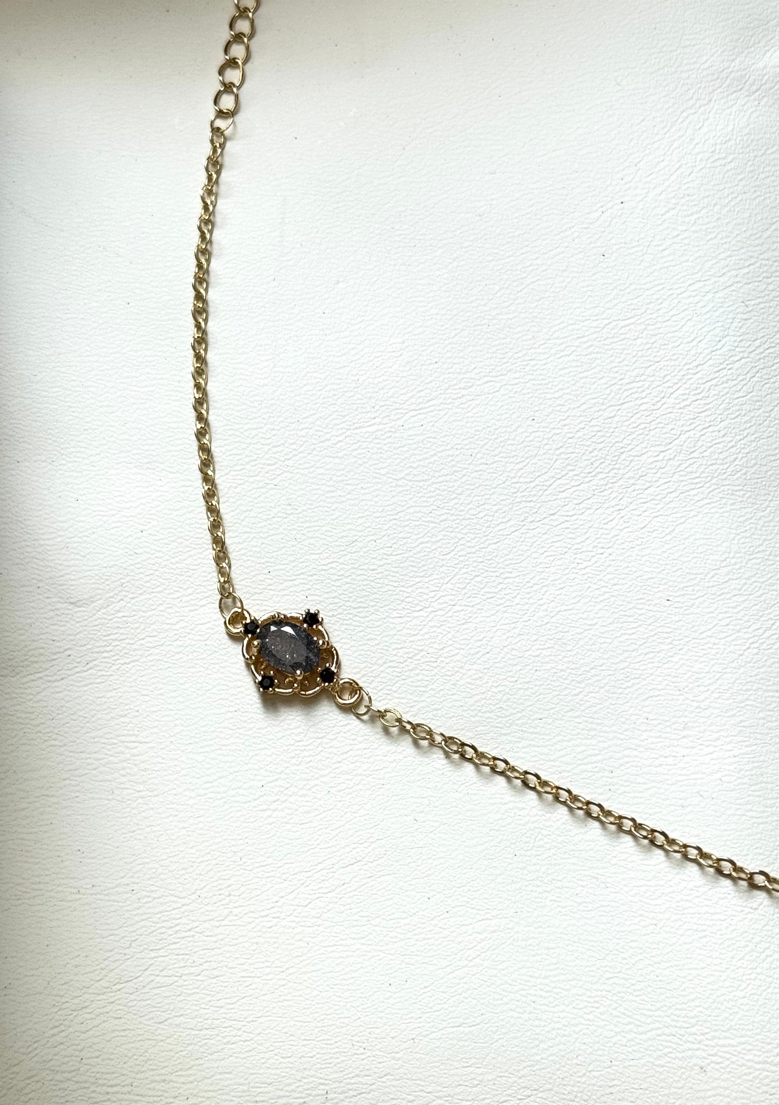 灰藍水晶仙女風手鍊