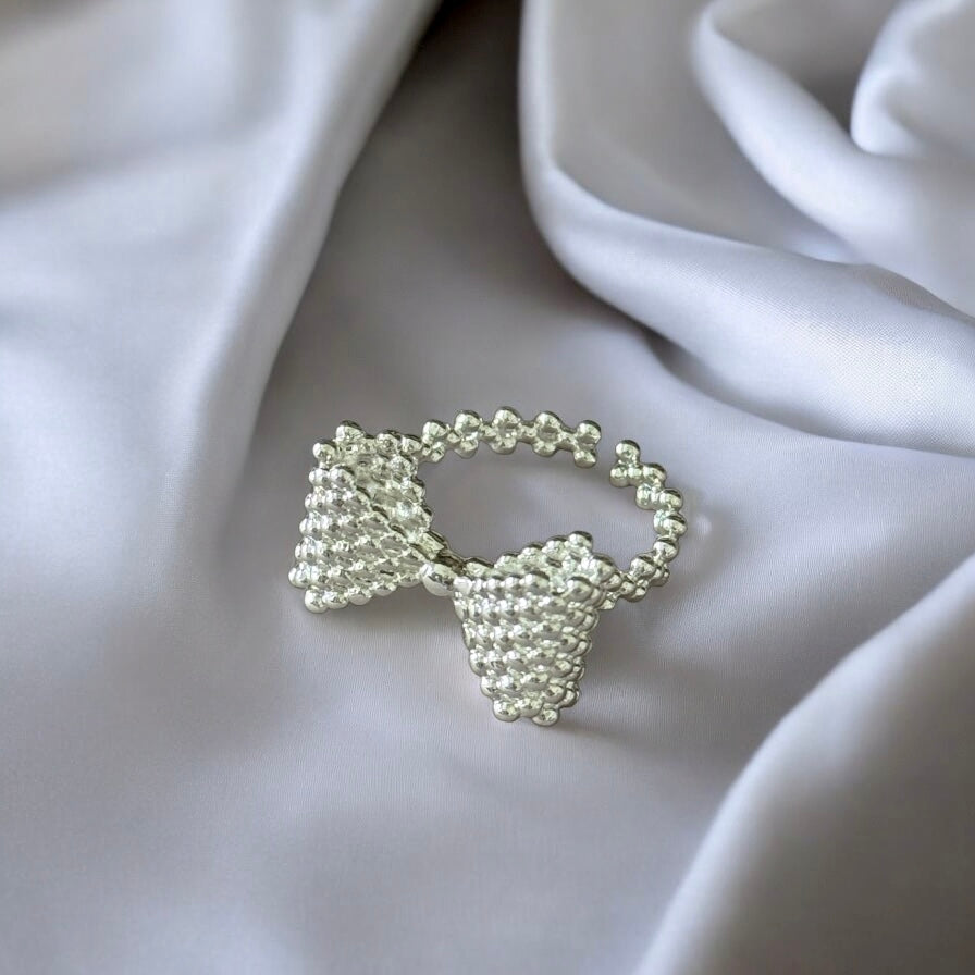 童趣蝴蝶結戒指（開口戒）