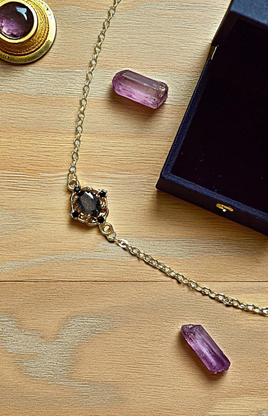 灰藍水晶仙女風手鍊