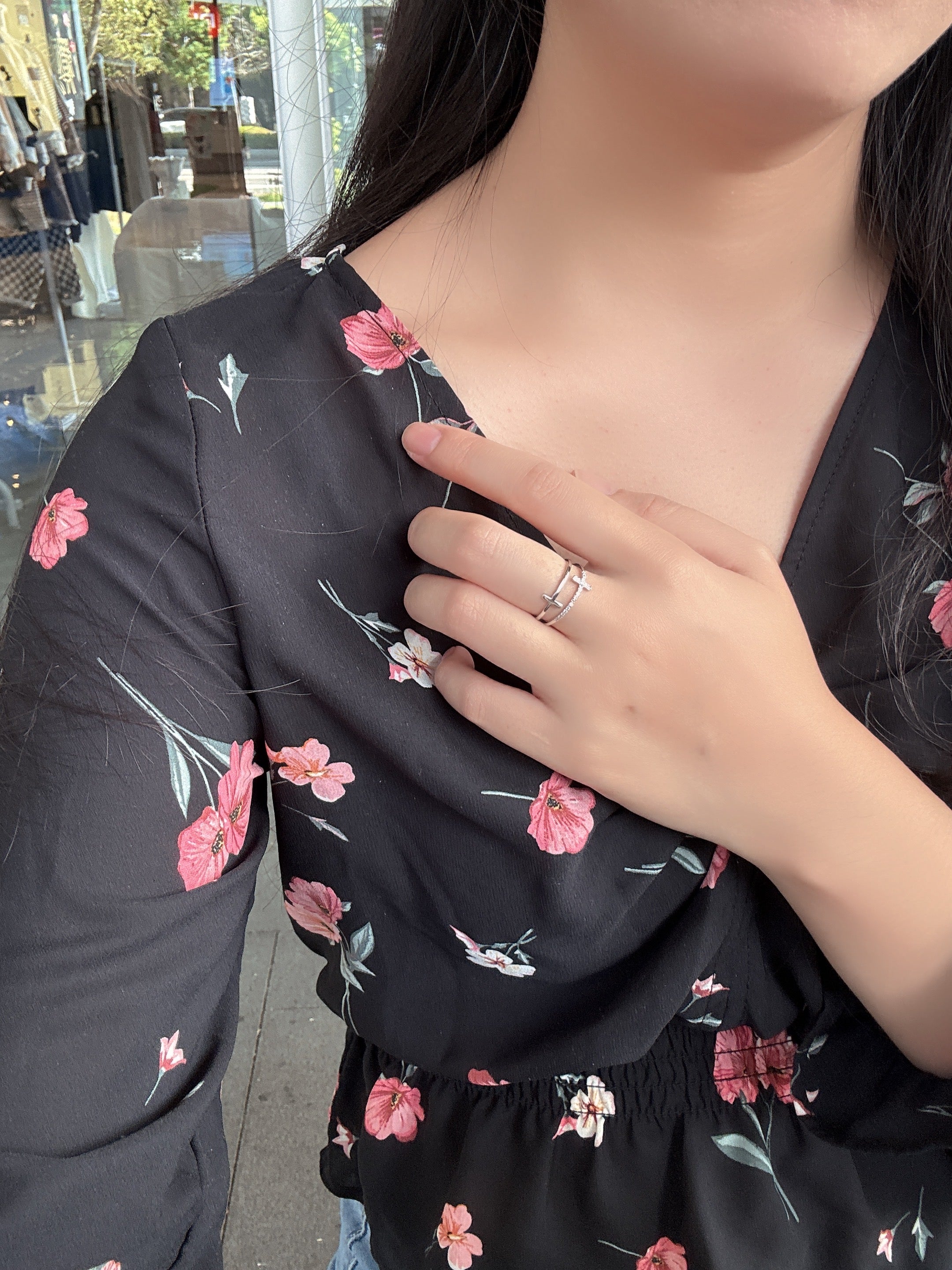 蒙卡雙十字戒指（開口戒）