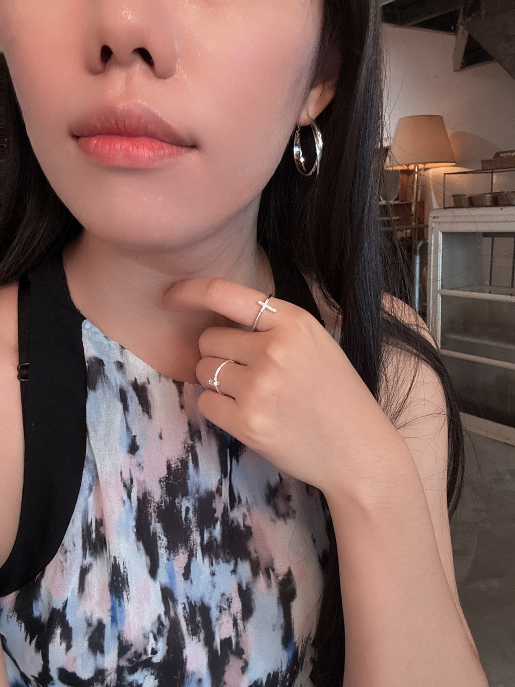 簡約十字架戒指（開口戒）