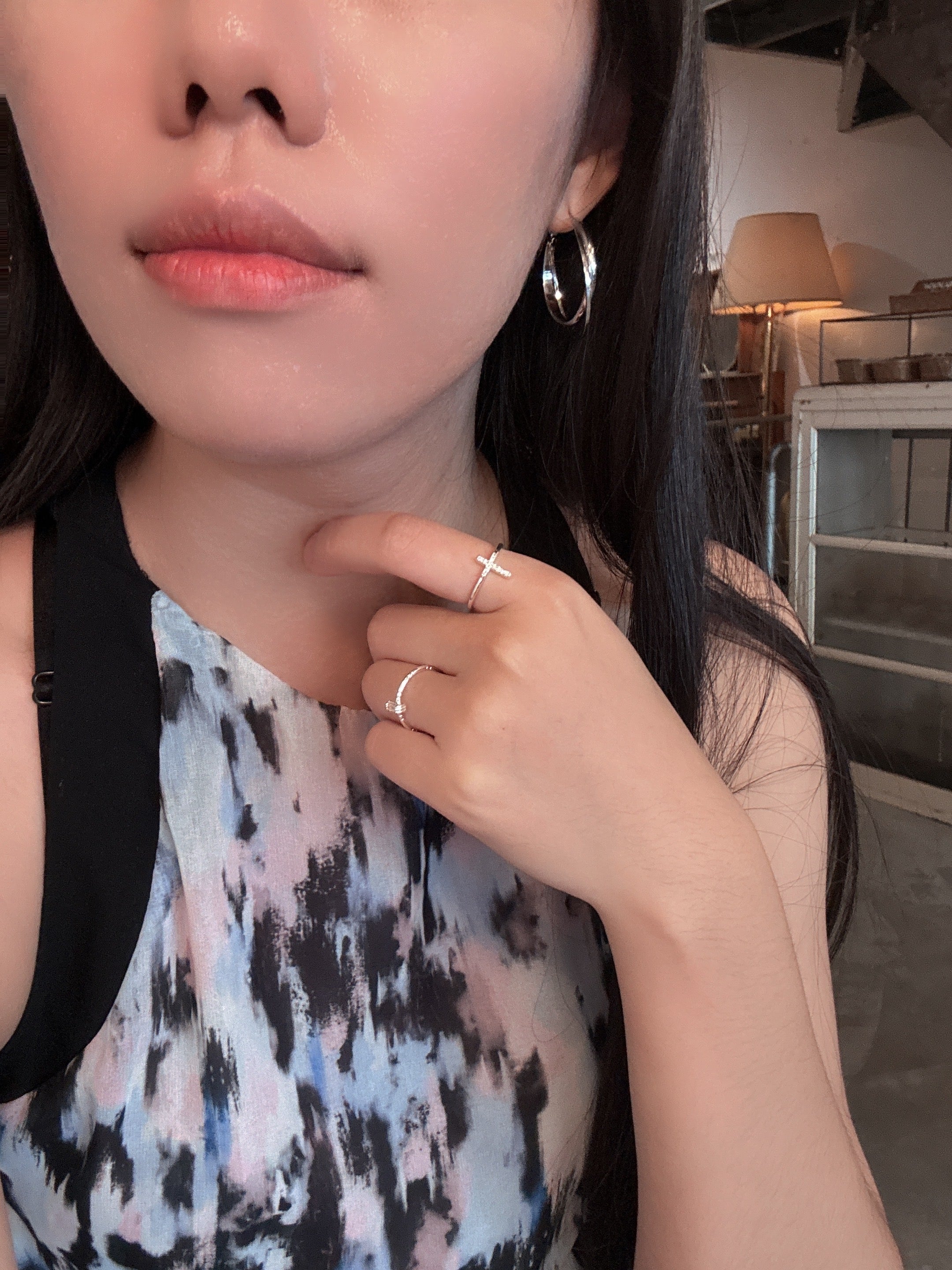 簡約十字架戒指（開口戒）