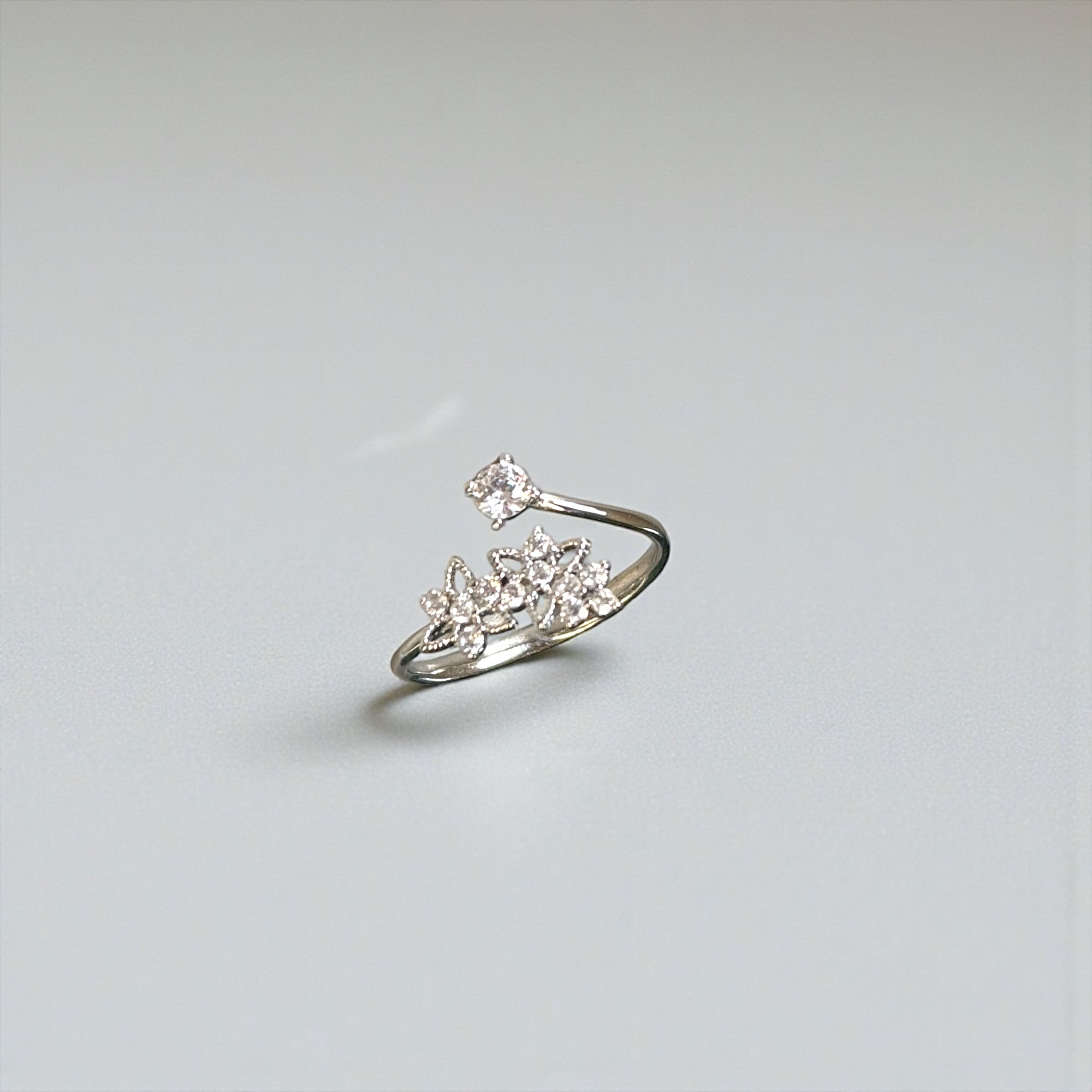 雪花紛飛戒指（戒圍可微調）