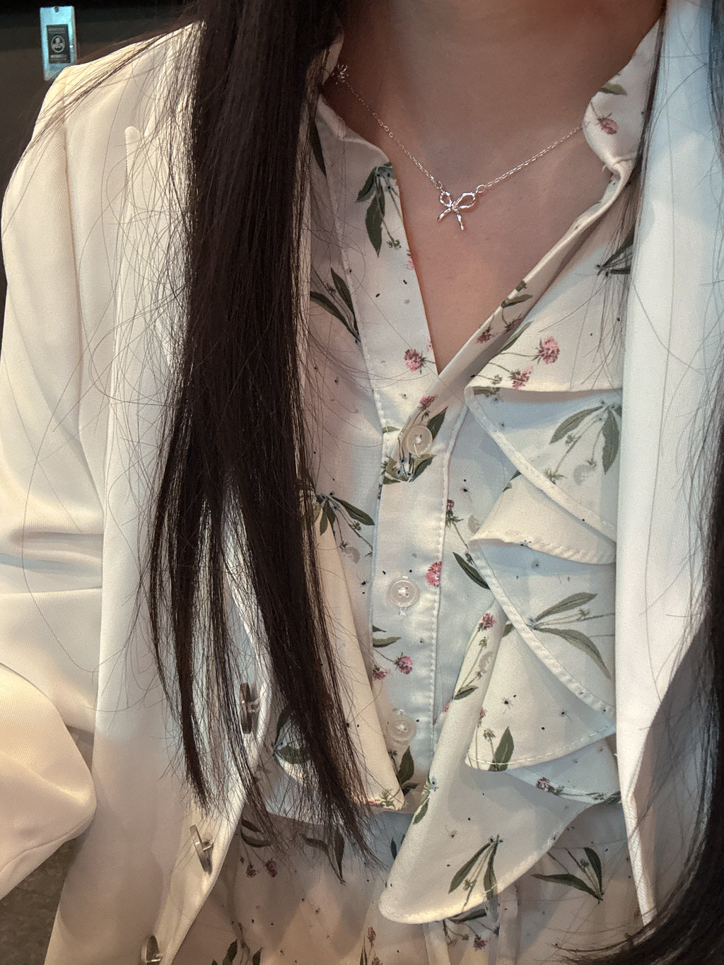 蝴蝶結情書項鏈