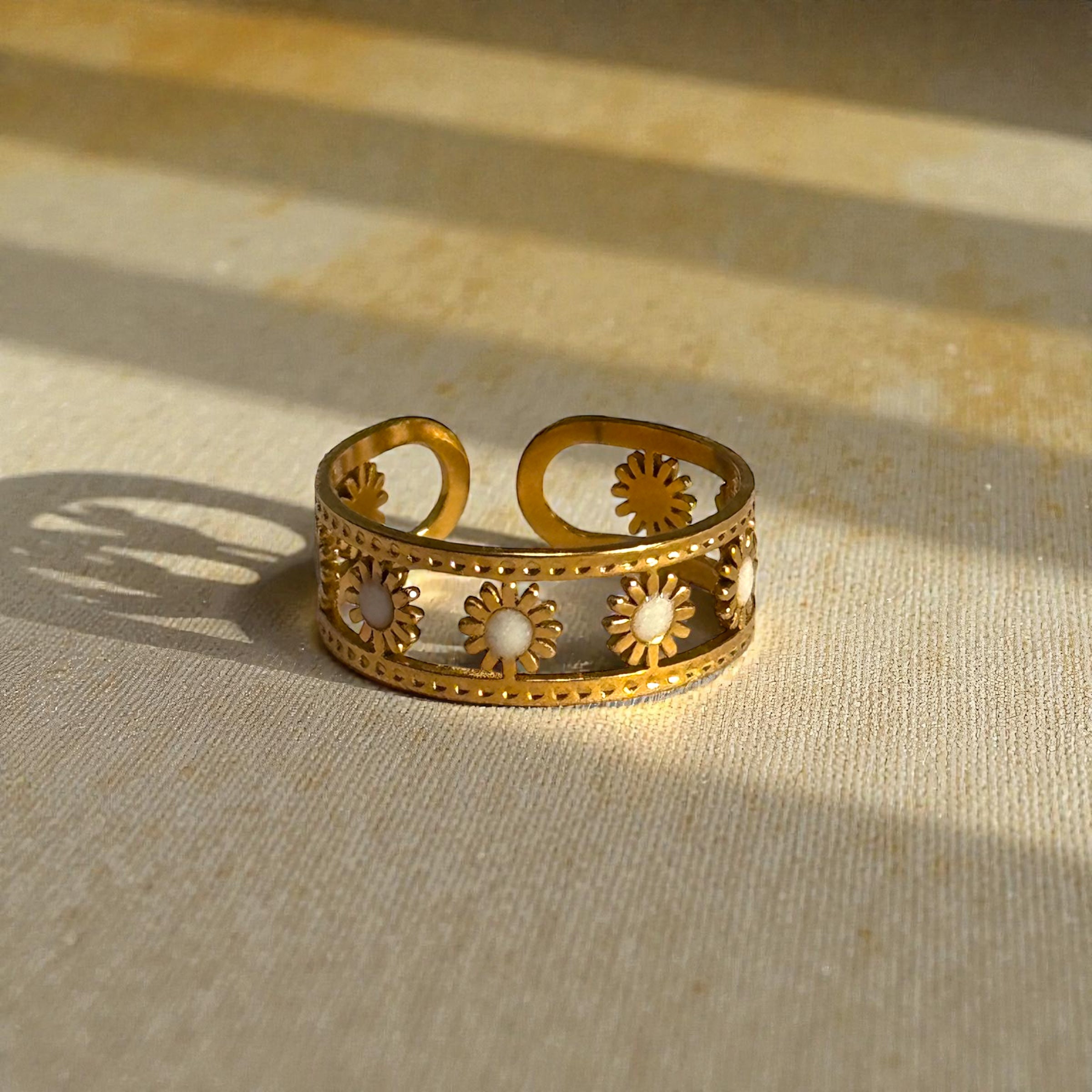 娜菲爾花環戒指（開口戒）