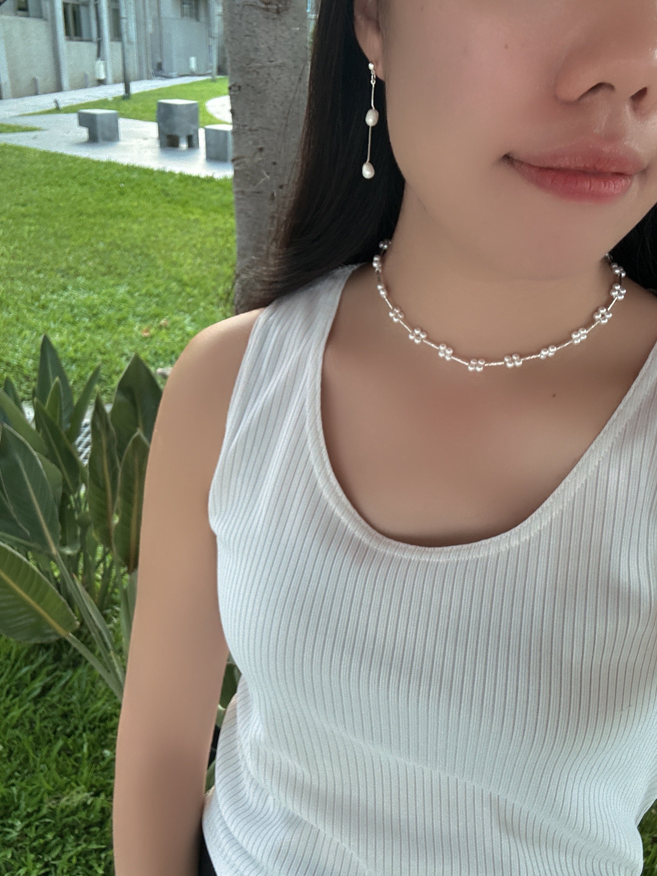 小花珍珠頸鏈