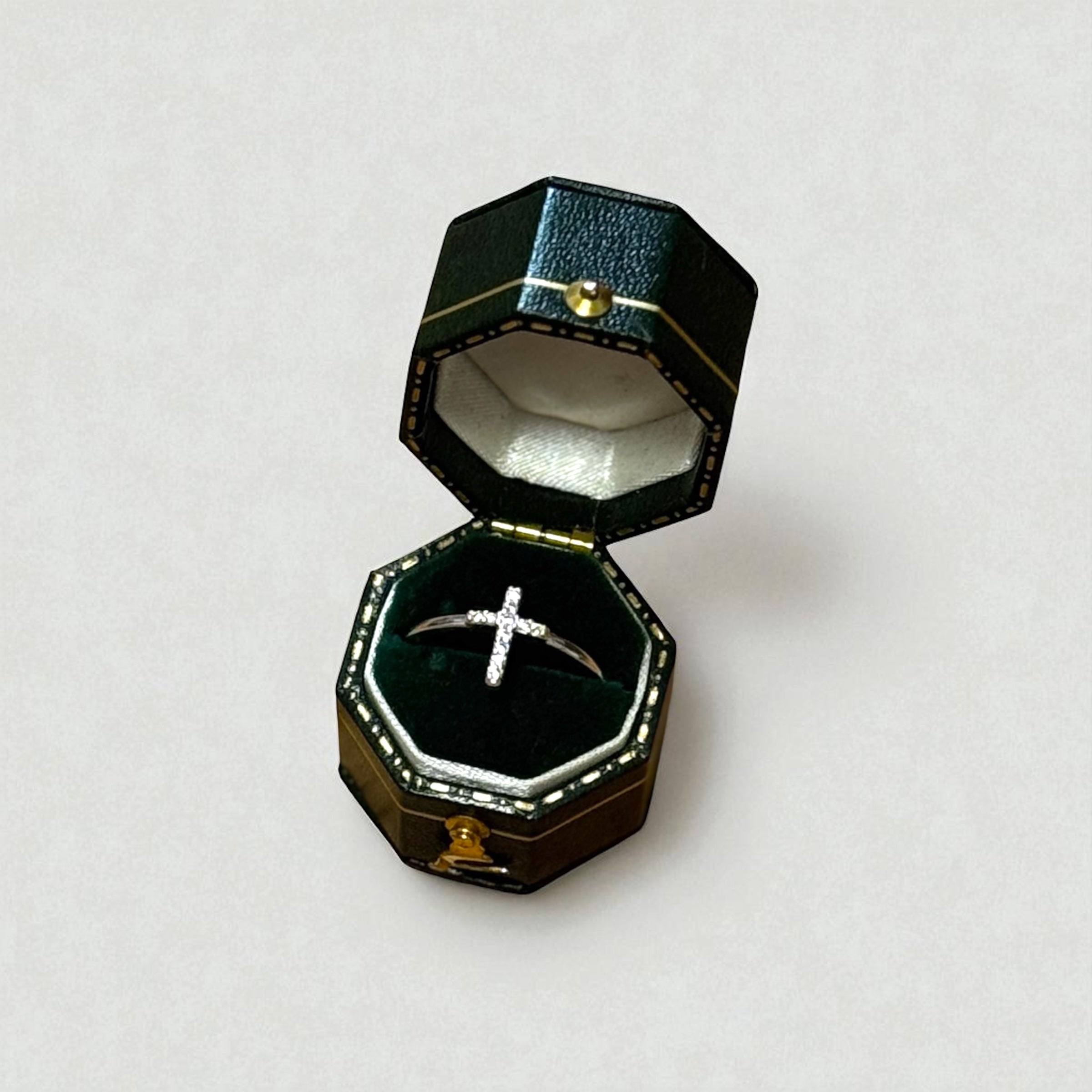 簡約十字架戒指（開口戒）