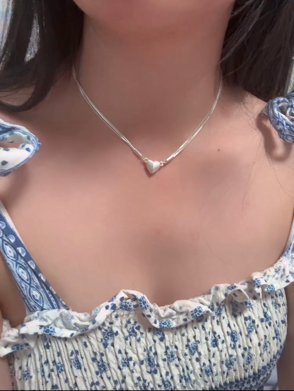 磁吸愛心短項鏈