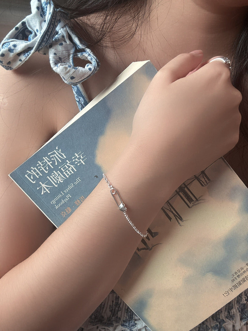 愛心迴紋針手鍊