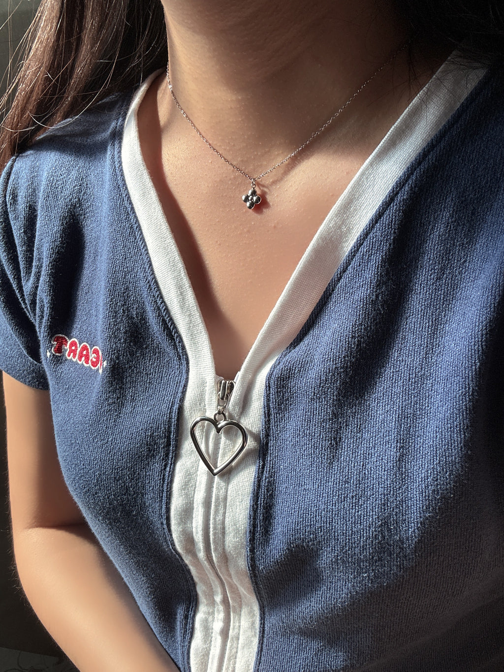 巴黎雨滴 · 優雅花瓣項鍊