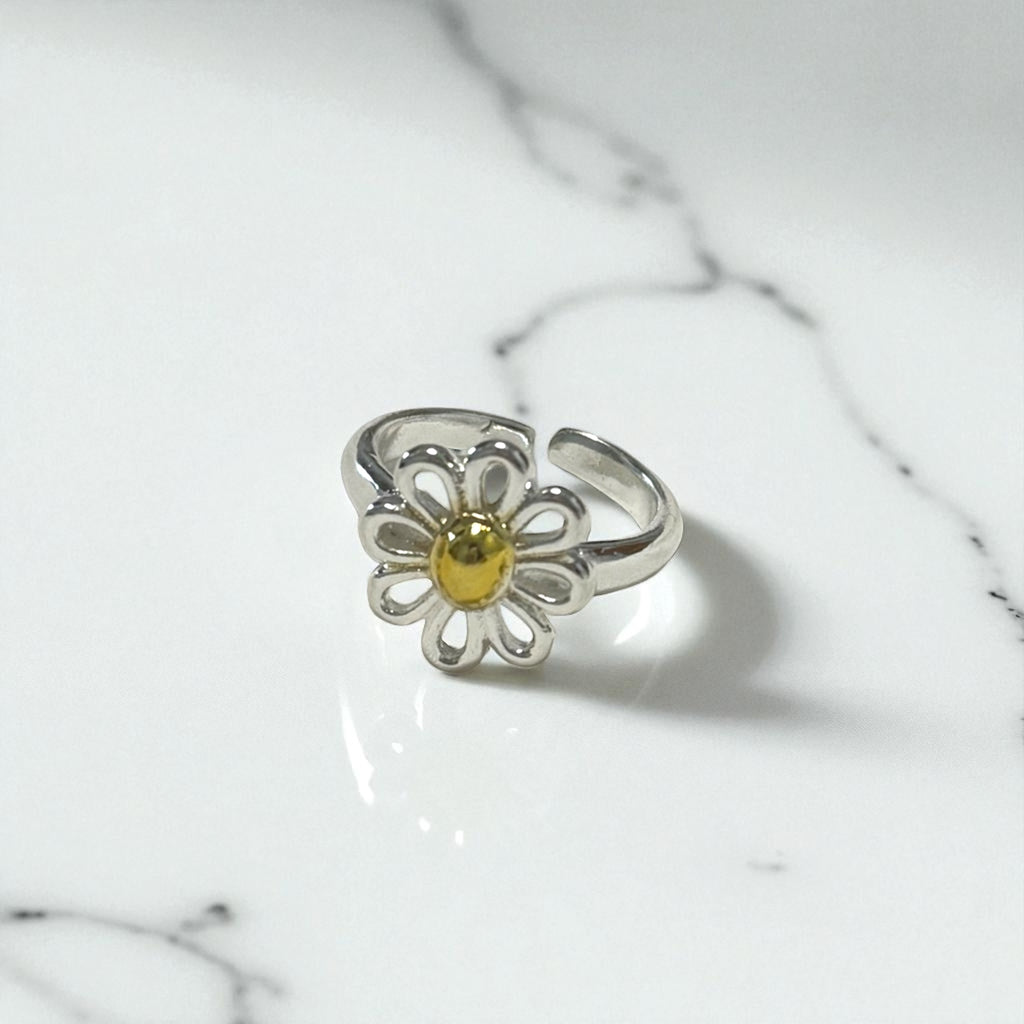 耀眼綻放戒指（可調式戒圍）