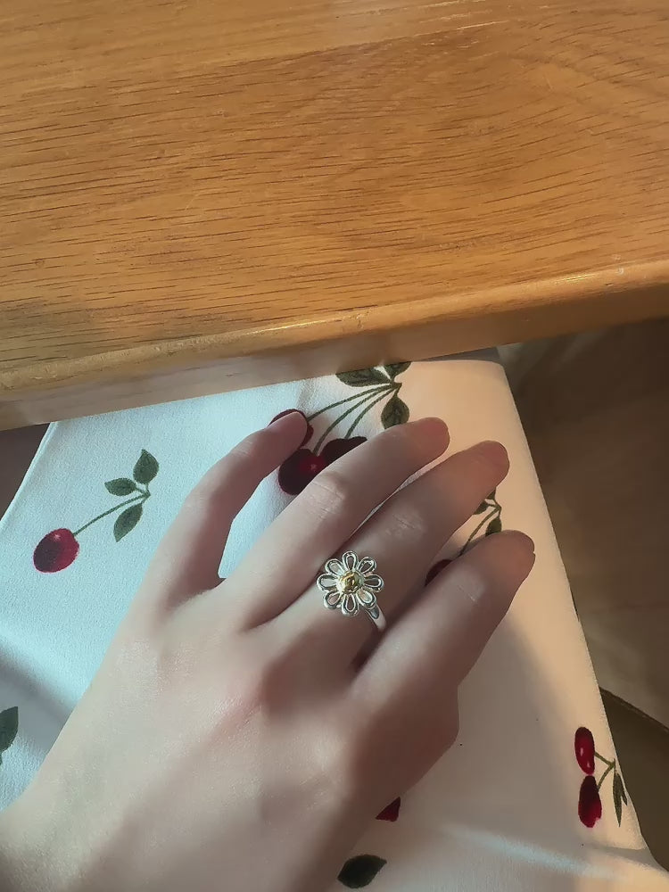 耀眼綻放戒指（可調式戒圍）