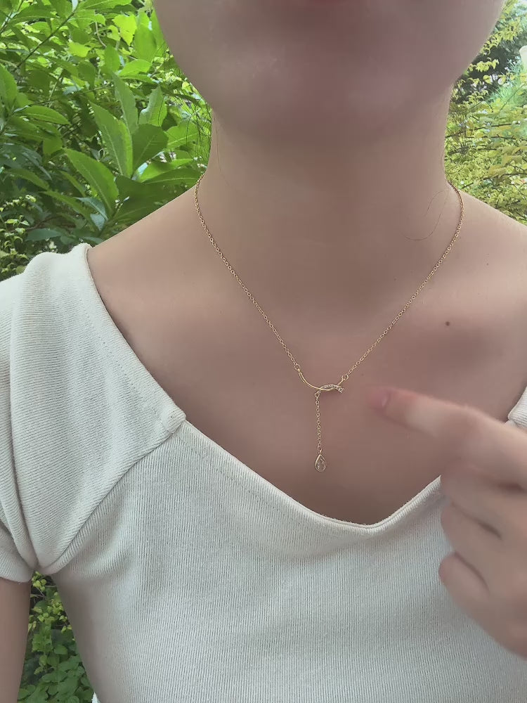 愛神露珠垂墜項鏈