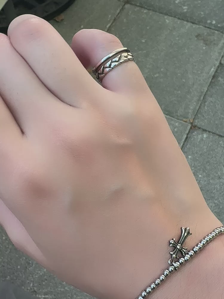 編藤雙層尾戒（開口戒）