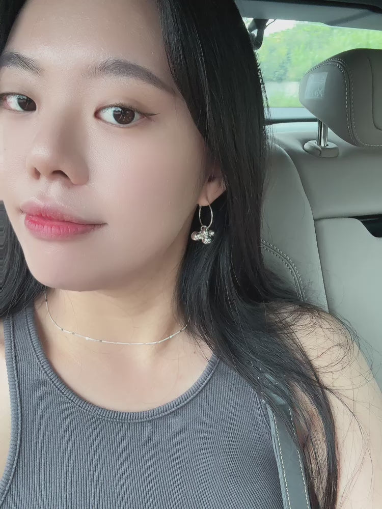 寶藏金屬珠耳環