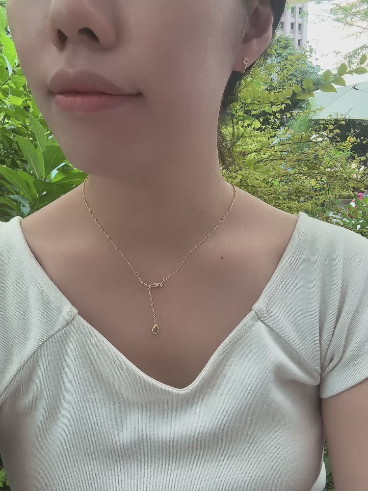 愛神露珠垂墜項鏈