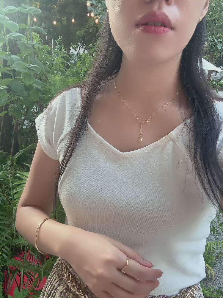愛神露珠垂墜項鏈