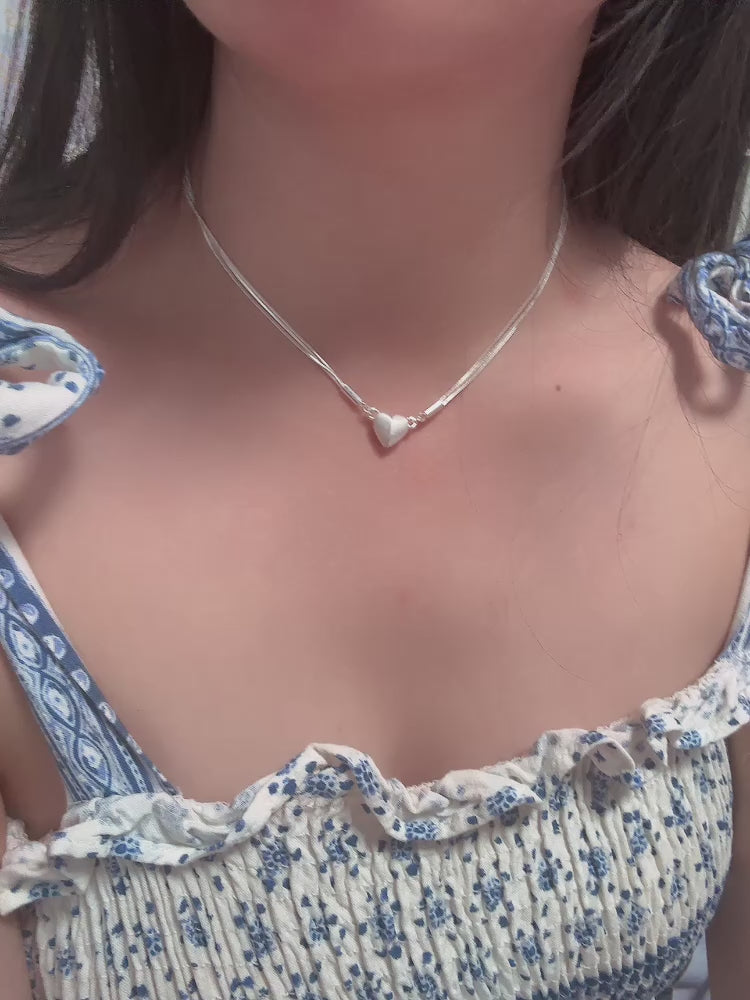 磁吸愛心短項鏈