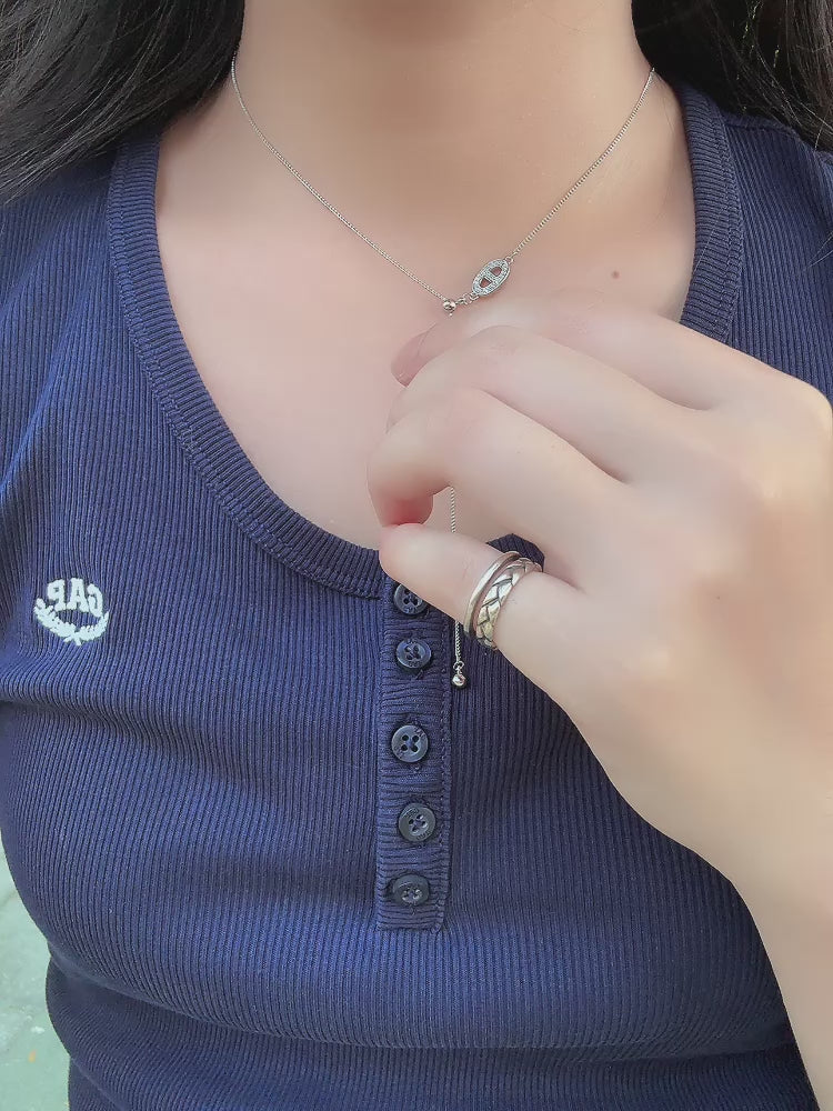 編藤雙層尾戒（開口戒）